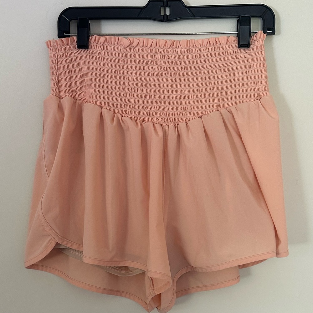 Offline By Aerie High Waisted Shorts Peach Size XL - Picture 2 of 9
